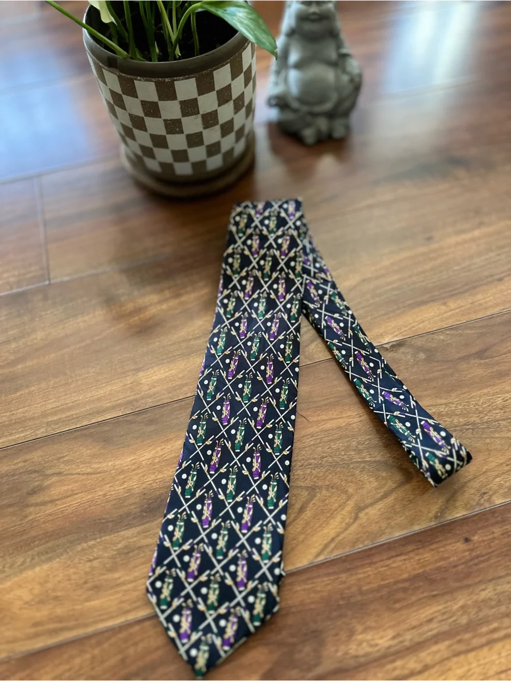 Beverly Hills Polo Club Vintage Golf Novelty Tie - Picture 1 of 10